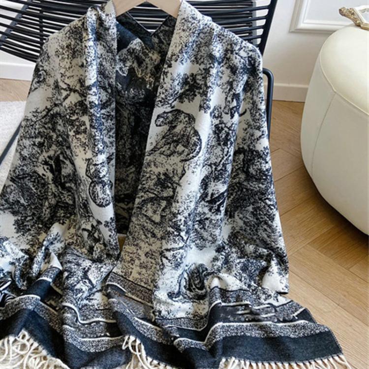 all in one place אביזרי נשים 2021 autumn winter luxury new cashmere scarf women's zoo jungle print design warm shawl thin circumference