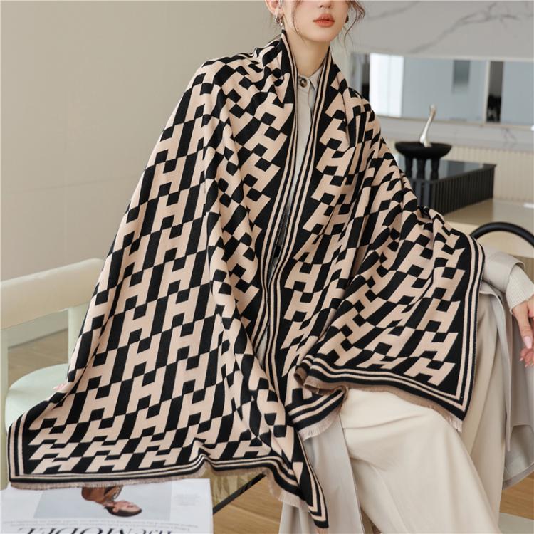 all in one place אביזרי נשים Luxury New Brand Cashmere Pashmina Scarf Women Print Letter Thick Winter Warm Blanket Shawl Wrap Headkerchief Bufanda 2021 New