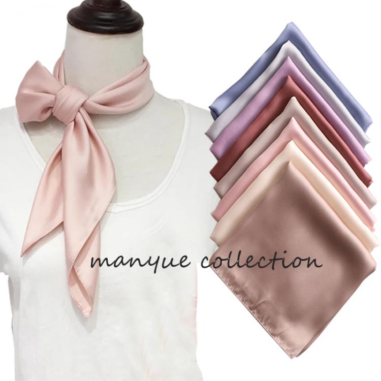 all in one place אביזרי נשים Hot Sell Women's Small Silk Square Scarf Neck Scarves for Ladies Hair Scarfs Solid Female Foulard Neckerchief Shawls Bandanas
