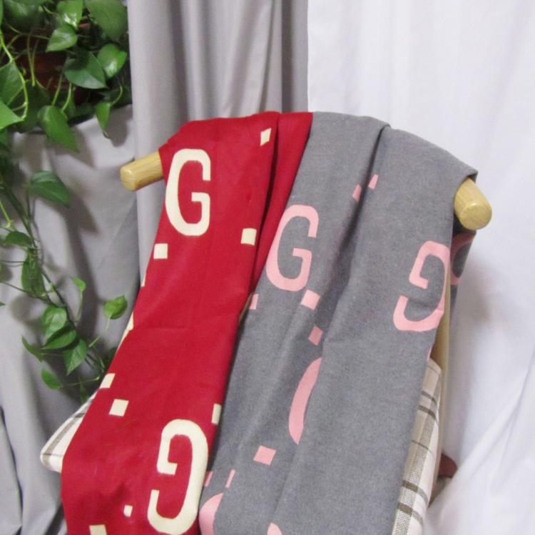 all in one place אביזרי נשים 2021winter new double GG letter imitation cashmere women's scarf double-sided cashmere thickened for warmth and cold proof sh