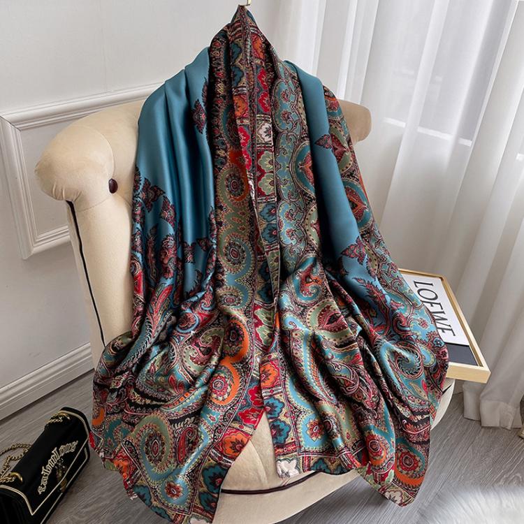 all in one place אביזרי נשים 180*90cm Luxury Brand New Women Autumn Winter Fashion Silk Scarf Shawl Beach Headband bandanna wrap muffler foulard hijab female