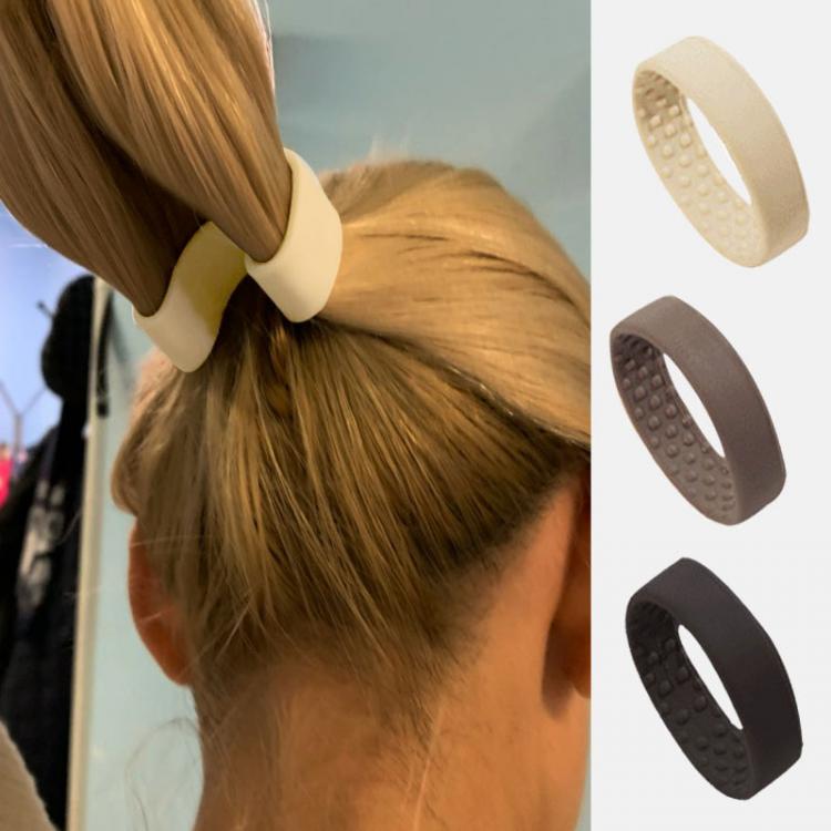 all in one place אביזרי נשים Woman Ponytail Holder Hair Tie Foldable Hair scrunchies Silicone Stationarity Elastic Hair Band Simple hair accessories