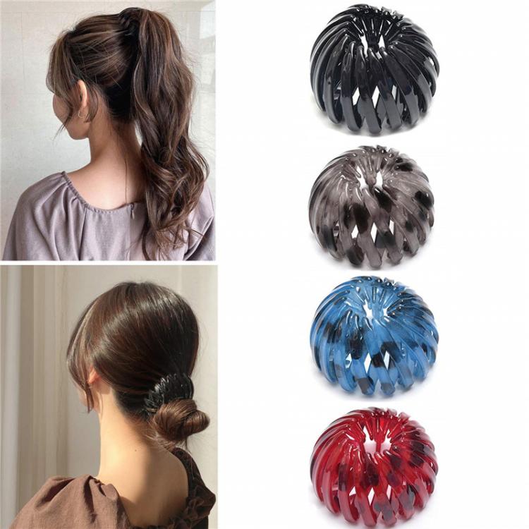 all in one place אביזרי נשים Fashion Women Bun Crystal Hair Claw Velvet Horsetail Buckle Hair Clip Bird Nest Expanding Hair Accessories Girl Ponytail Headwea