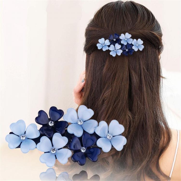 all in one place אביזרי נשים 2021 New Elegant Flower Shape Hairpins Crystal Alloy Girls Barrette Hair Clips Spring Women Headdress Clip Hair Accessories