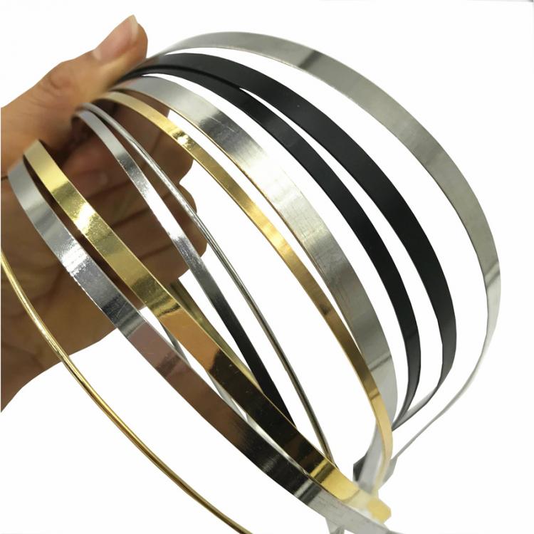 all in one place אביזרי נשים 50 Pcs/Lot 1.2mm 3mm 5mm 7mm 10mm Metal Headband Silver Gold Black Hairband for Girls DIY Crafts Hair Hoop Headwear Wholesale