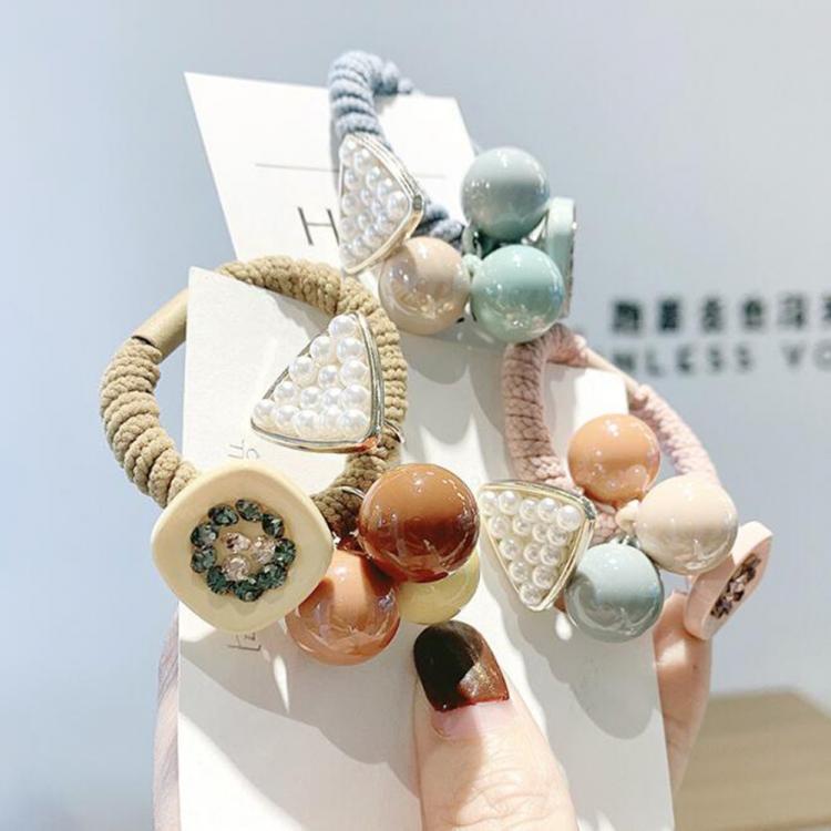 all in one place אביזרי נשים Korean Elegant Hair Rope Bracelet Scrunchie Women Elastic Hair Rubber Bands Accessories For Girls Tie Hair Ring Headdress Holder