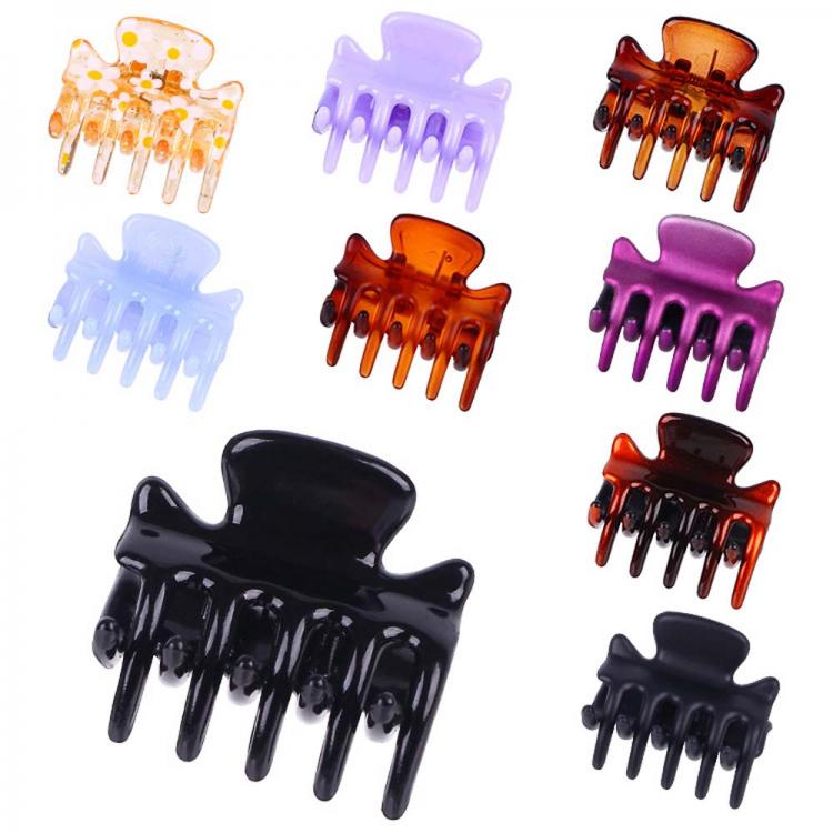 all in one place אביזרי נשים 12 Pcs/Set Women Girls Hair Claw Clips 3cm Mini Crab Hair Claw Plastic Hairpin Jaw Clamp Hair Styling Tool Accessories