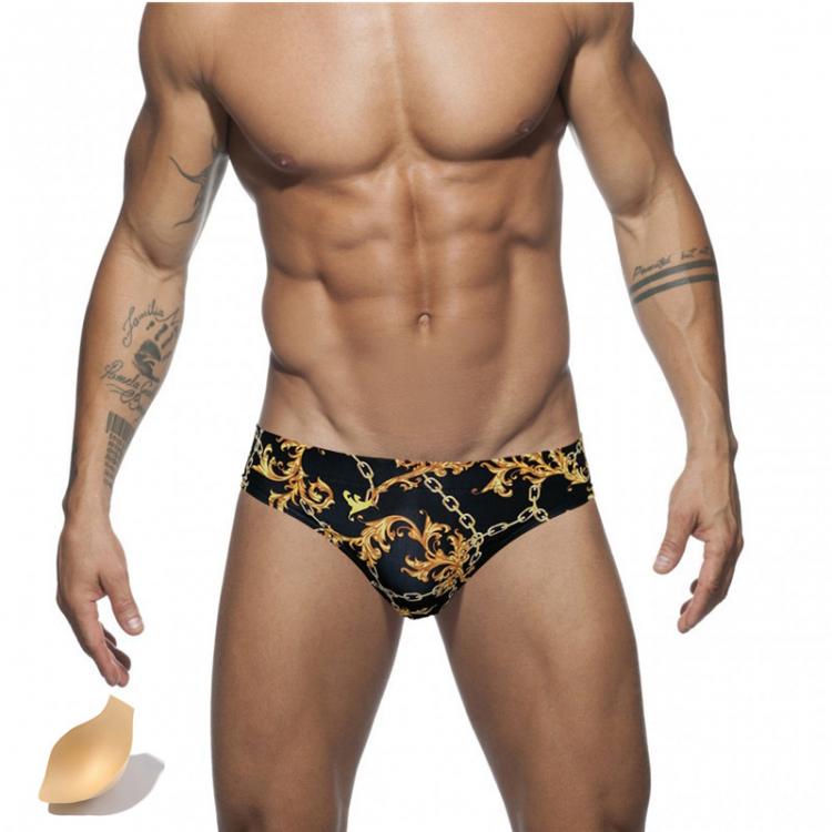 all in one place בגדי גברים Push Pad swimwear Men Printing Bathing Suit Swimming Briefs Low Waist Swimsuit Summer Men's Swim Trunks Quick Drying Beachwea