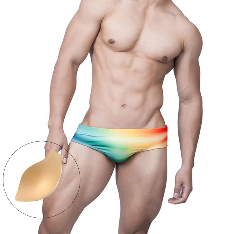 all in one place בגדי גברים Brand Mens Pad Enhance Swimming Briefs Sexy Low Waist Beach Board Surfing Swimwear Summer Fashion Male Sport Bathing Swimsuits