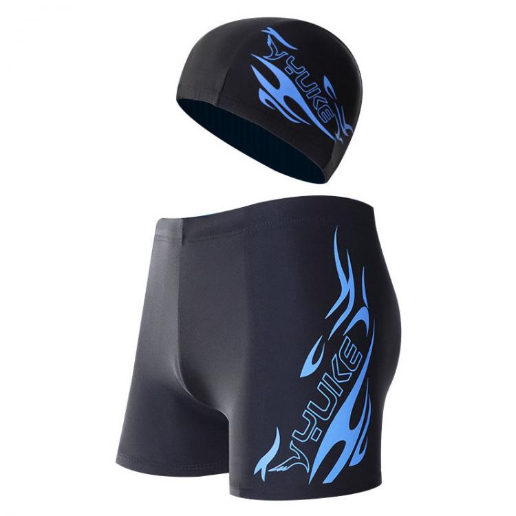 all in one place בגדי גברים Men's Swimsuit With Hat Beach Sport Swim Trunks Men Surf Swimming Shorts For Male Swimwear Boxer Quick Drying Briefs Plus Siz