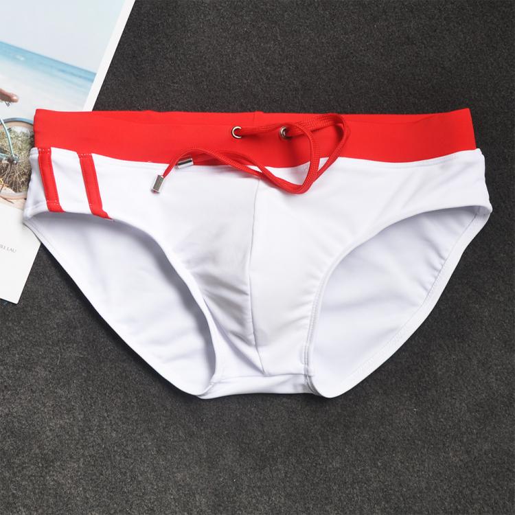 all in one place בגדי גברים 2021 Solid Swimwear Men Low Waist Swimsuit Breathable Men's Trunks Summer Fashion Swimming Suit Bathing Beach Wear Surf Brief