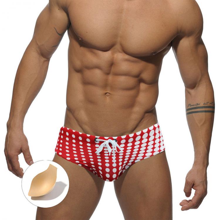 all in one place בגדי גברים Summer Mens Beach Swimming Trunks Sexy Low Waist Dot Bikini Briefs Fashion Male Polyester Quick Dry Swimsuit Sport Surf Swimwear