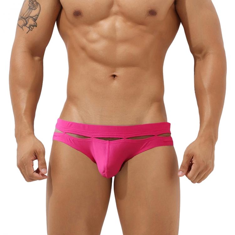 all in one place בגדי גברים Sexy Mens Swimming Briefs Bikini Low Waist Beach Swimsuit Summer Hollow Out Swimwear Nylon Quick Dry Breathable Bathing Trunks