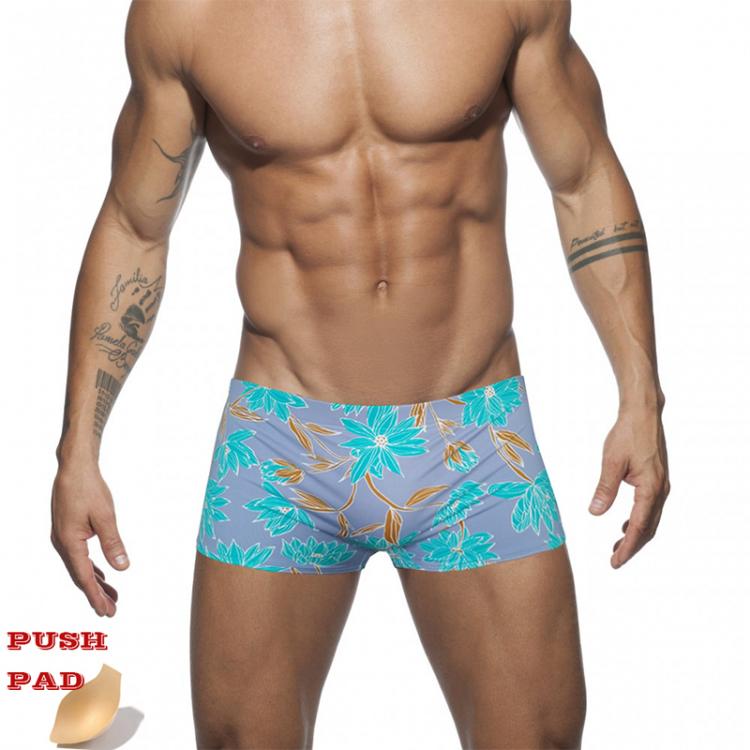 all in one place בגדי גברים Low Waist Swimsuit Printing Swimwear Men 2020 Push Pad Men's Trunks Summer Fashion Swimming Suit Bathing Beach Wear Sea Surf