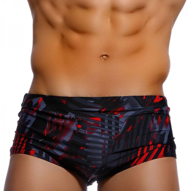 all in one place בגדי גברים New Printed Swimwear Men With Cup Swim Shorts Racing Beach Hot Men Swimwear Breathable Fashion Men's Swimming Trunks