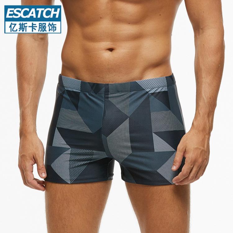 all in one place בגדי גברים New Men's Plaid Boxer Shorts Summer Quick-drying Beach Pants Fashion Water Sports Spa Swimming Surfing Leisure Fitness Pants