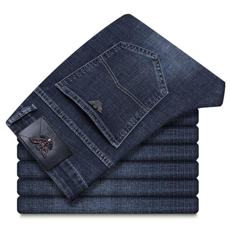all in one place בגדי גברים New Autumn Men's Jeans Slim Elastic Italy Eagle Brand Fashion Business Trousers Classic Style Winter Cotton Jeans Denim Pants