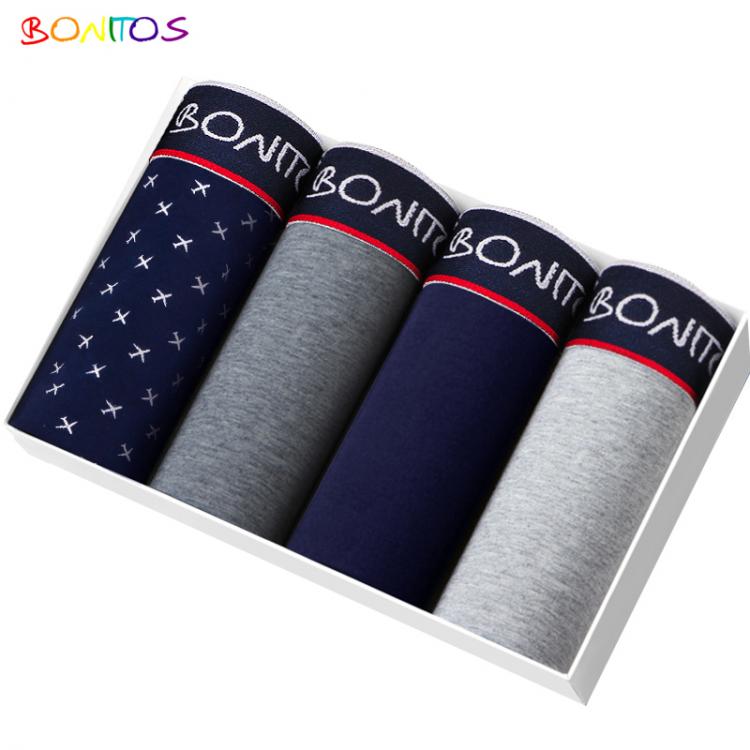 all in one place בגדי גברים 4pcs Boxer Shorts Underpants man Men's Panties Men Boxer Underwear Cotton for Male Couple Sexy Set Calecon Large Size Lot Sof
