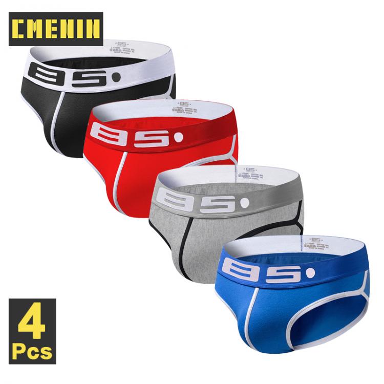 all in one place בגדי גברים CMENIN 4Pcs/Lot Sexy Underwear Men Briefs Cuecas Men Bikini Slip Homme Man Underpants Brief Men Pouch Gay 2021 New Style