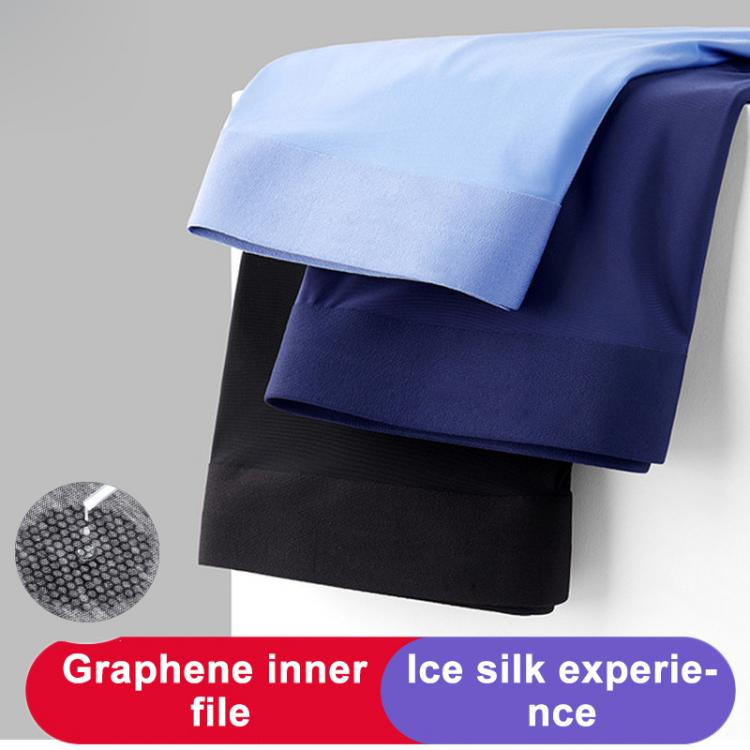 all in one place בגדי גברים Men Underwear Flat Pants Silk Dry And Comfortable Men's Underpants Breathable Underwear Comfortable Fit Non Marking Men Boxer