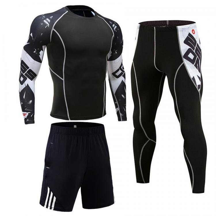 all in one place בגדי גברים Winter Thermal Underwear Sets Men Tracksuit compression MMA rashgard male Gym jogging suit Sports suit Fleece long johns