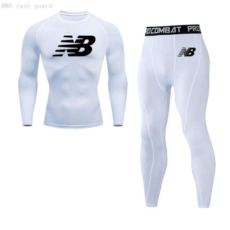 all in one place בגדי גברים Men's Thermal T-shirt Pants 2 piece Tracksuit Thermal underwear Winter Sports Long johns Compression tights Basic layer joggi