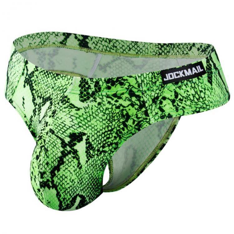 all in one place בגדי גברים New Fashion Printed Python Pattern Men's Underwear Sexy Sports Party Briefs Low-Waist Seamless Sports Swimming Pants