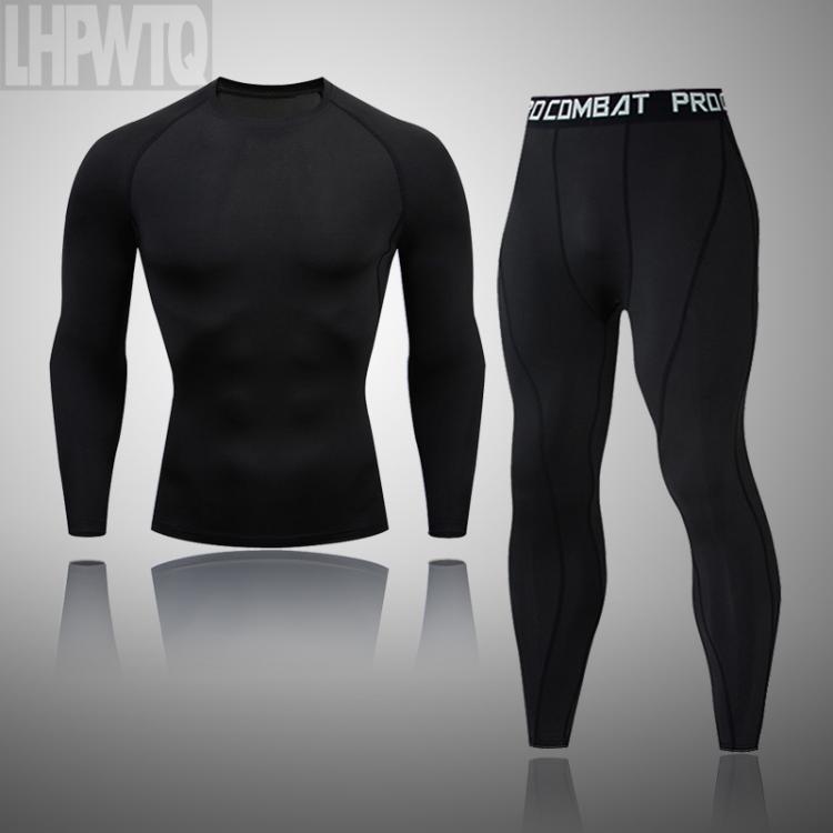 all in one place בגדי גברים New Men Thermal Underwear Sets Compression Fleece Sweat Quick Drying Thermo Underwear Men Clothing Long Johns