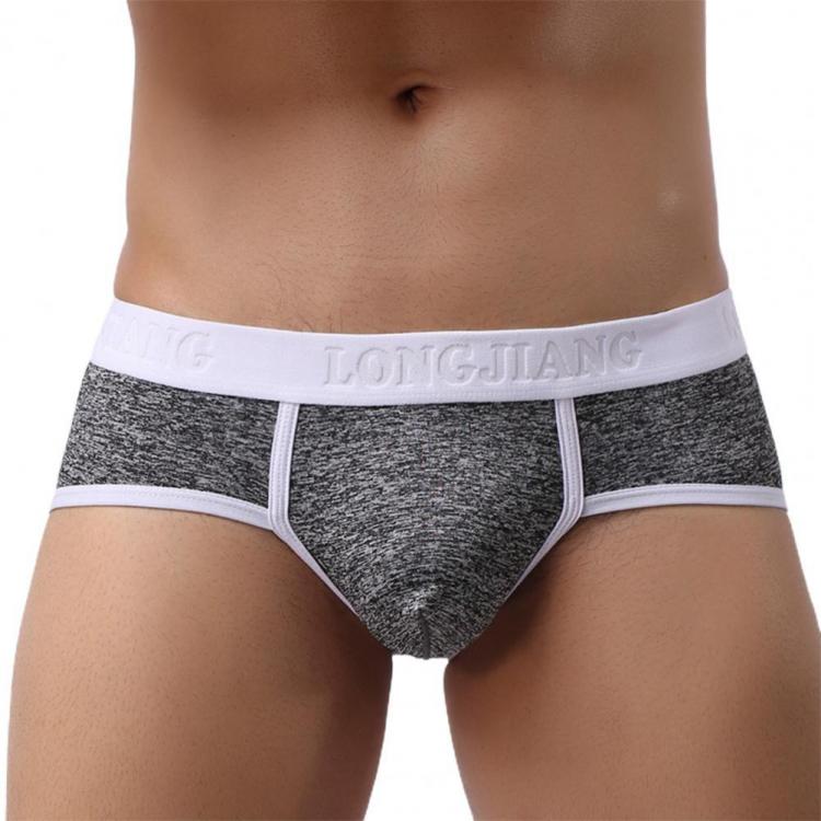 all in one place בגדי גברים Longjiang Wide Waistband Men Briefs Ultra Soft Underwear Patchwork U Convex Mid Waist Panties for Inside Wear