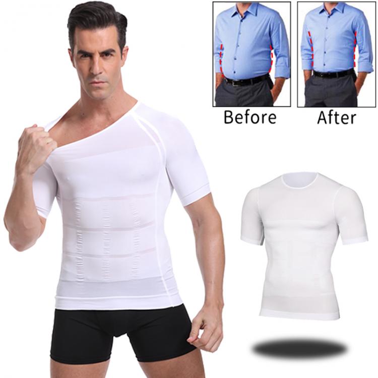 all in one place בגדי גברים Classix Men Body Toning T-Shirt Slimming Body Shaper Corrective Posture Belly Control Compression Man Modeling Underwear Corset