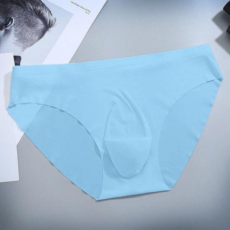 all in one place בגדי גברים Men Underwear Y-Front Briefs Mid Waist One Piece Semi-Transparent Bottom Shorts Breathable Basic Sexy Soft Pants Men's Pantie