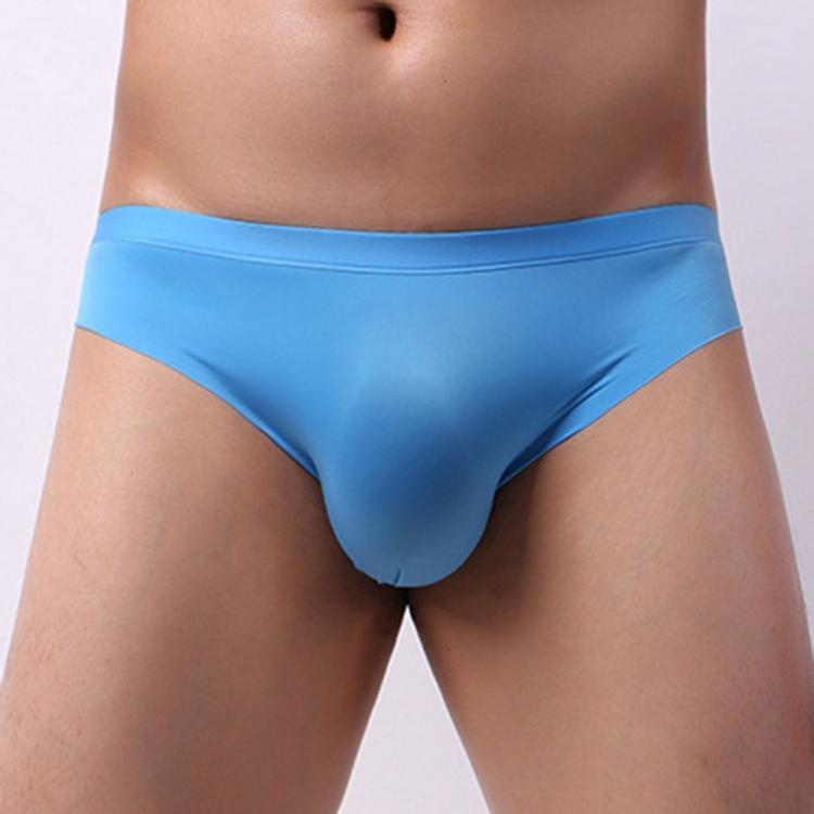 all in one place בגדי גברים Men's Sports Breathable Ice Silk Underwear Thin Sexy Low Waist Tight Seamless Briefs Ultra-thin Underpants
