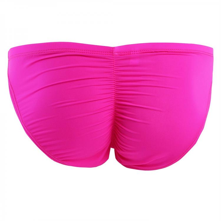 all in one place בגדי גברים Ruched Back Thongs Men Ice Silk Briefs Bikini Man Lifting Fitness Underwear Elastic Stretch Panties Lingerie Male Tights Shorts