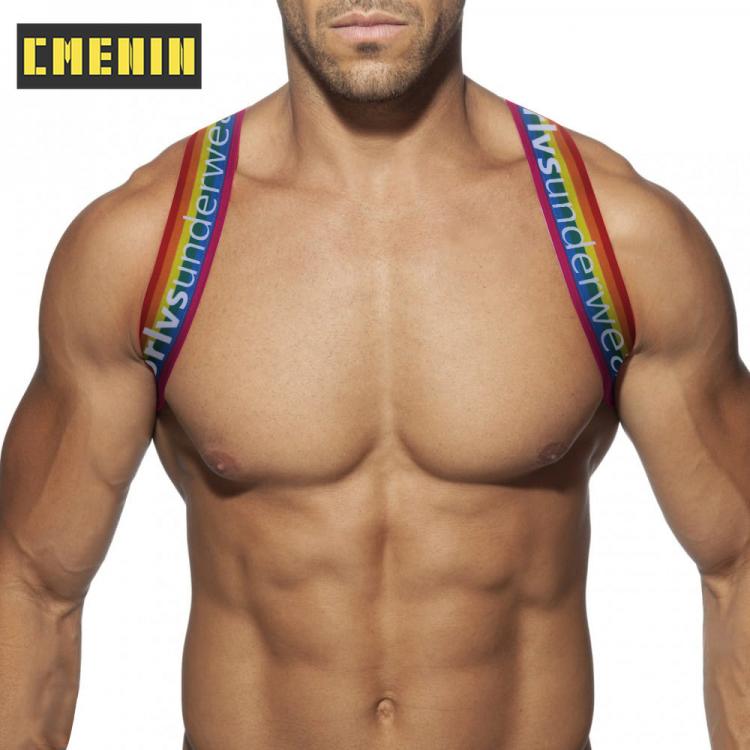 all in one place בגדי גברים CMENIN ORLVS Nylon Fashion Men Tanks Party Harness Fitness Shoulder Strap Breathable Flexible Clubwear Body Chest Halter OR6606