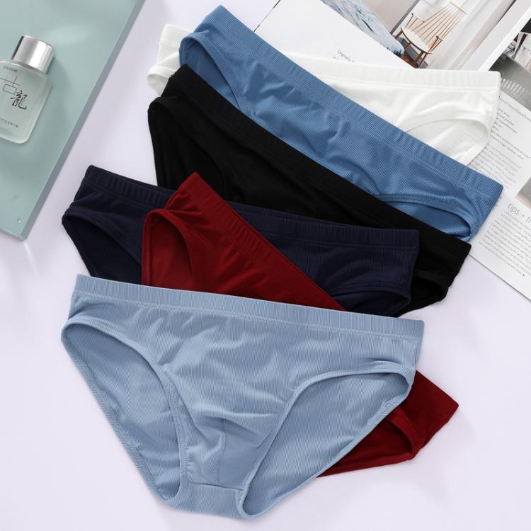 all in one place בגדי גברים Men Underpants Ice Silk Underwear Briefs Youth Sexy Pants Summer Thin Section Comfortable Breathable Panties Sexy Men Underwear