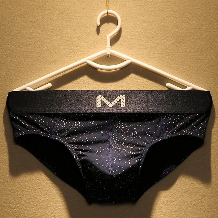 all in one place בגדי גברים Summer New Men's Underwear Pure Cotton Youth Low Waist Sexy Breathable Star Sky Printed Briefs