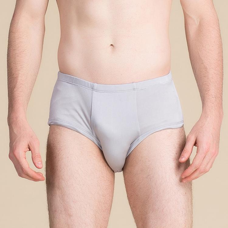 all in one place בגדי גברים Men's silk underpants mid waist thin mulberry silk triangle underpants comfortable, breathable and loose shorts in summer 911