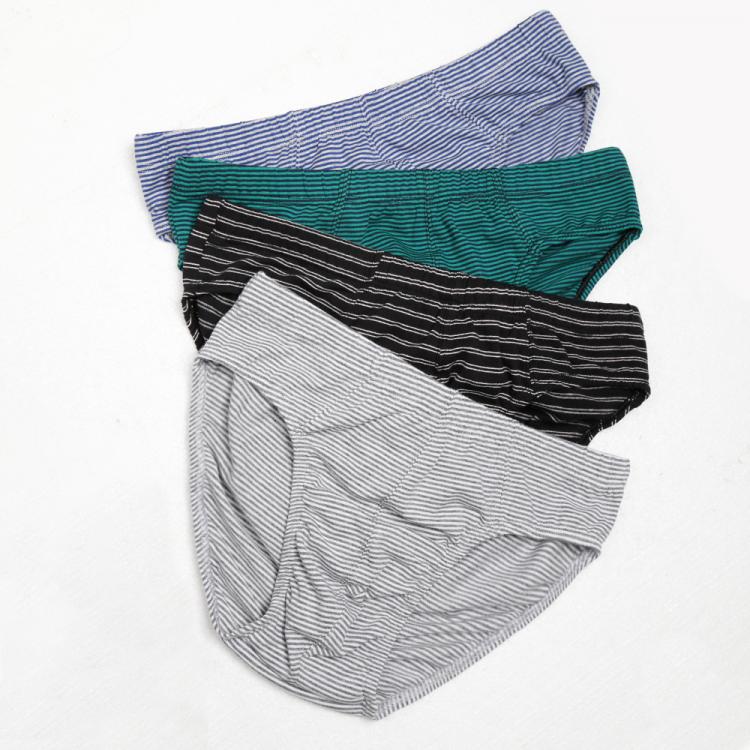 all in one place בגדי גברים Comsoft 95% cotton men's underwear fashion stripes  men's briefs factory sale comfortable men's panties plus size X