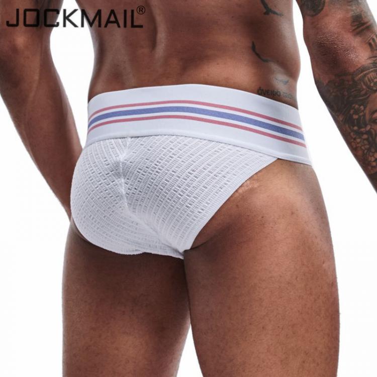 all in one place בגדי גברים Jockmail New Brand Men Underwear Sexy Briefs Men Jockstrap Fashion Mens Briefs Cuecas Gay Underwear Penis Bikini Men Slip Homme