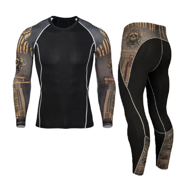 all in one place בגדי גברים New Men's Thermal Underwear Sets Compression Sport Suit Sweat Quick Drying Thermo Underwear Men Clothing Long Johns Sets