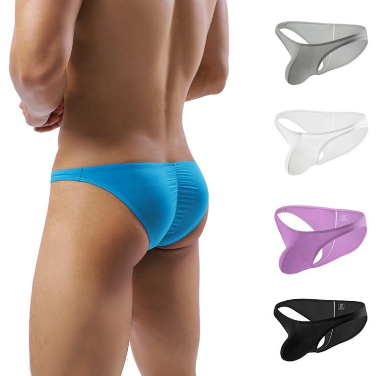 all in one place בגדי גברים Men's Breathable Ice Silk Underwear Thin Sexy Low Waist Tight Seamless Briefs Ultra-thin Underpants