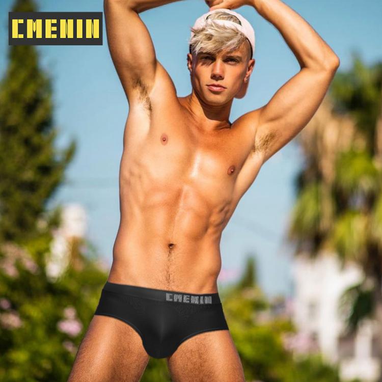 all in one place בגדי גברים Sissy Nylon Jockstrap Underwear Man Brief Quick Dry Innerwear Gay Sexy Men's Panties Briefs Men Underpants Slipy CM102