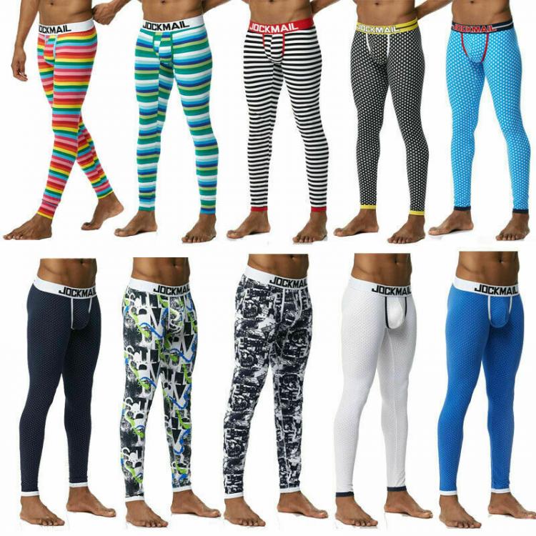 all in one place בגדי גברים thermal underwear Men Long Johns Thicken Sexy Mens Under Pants Bottoms Pajama Low Rise Tight Legging Pouch Warm Long Johns