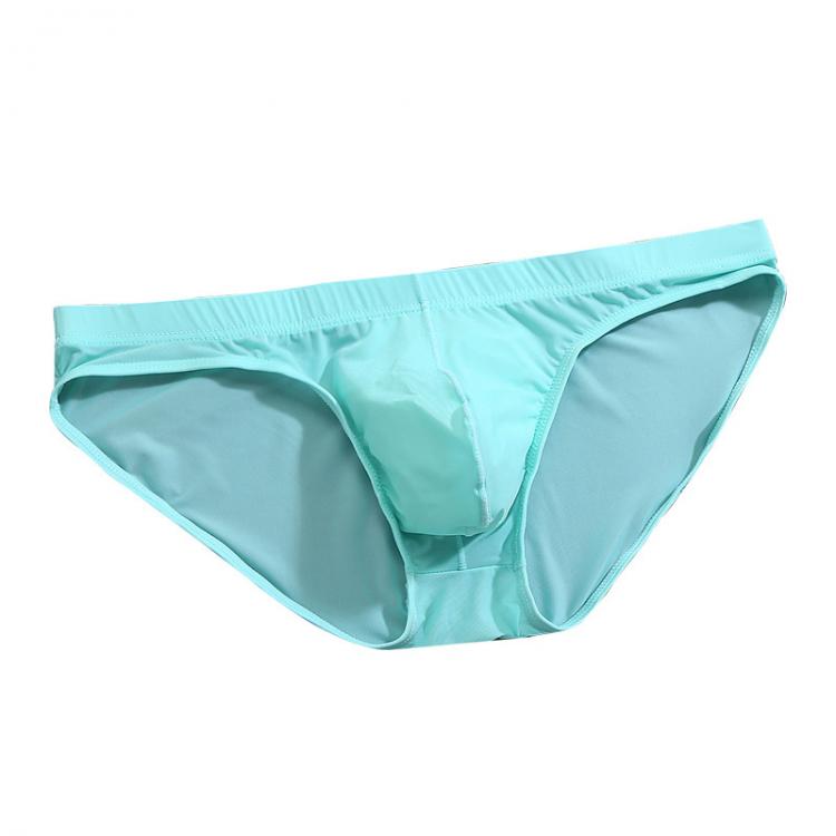 all in one place בגדי גברים 1PCS Solid Ice Silk Men Underwear Cool Summer Big Mens Nylon Briefs Gay Sexy Underwear Seamless Plus Size M-4XL