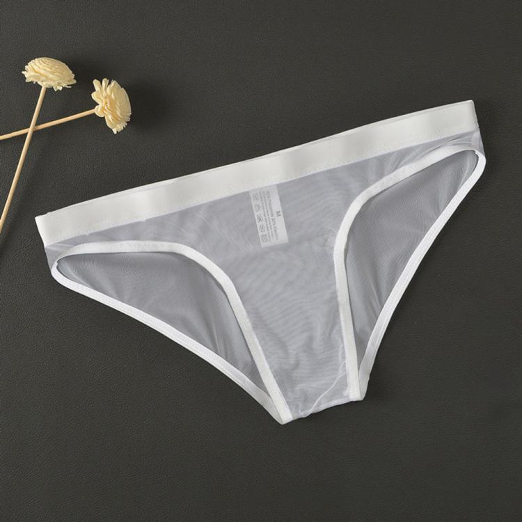 all in one place בגדי גברים Sexy Men's See-through Briefs Sheer Mesh Pouch Underpants Stretchy Soft Underwear Solid Personal Men Panties Extroic Lingerie