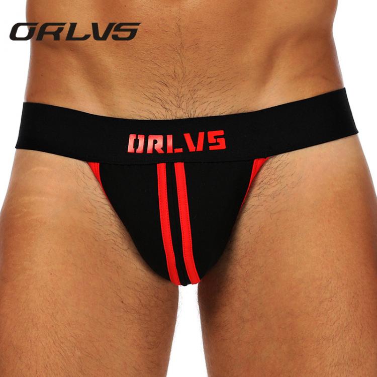 all in one place בגדי גברים ORLVS Mens Panties Men Open Backless Crotch G-strings Sexy Sexy Underwear Jockstrap Briefs Slip Homme Underpants Gay Underwear