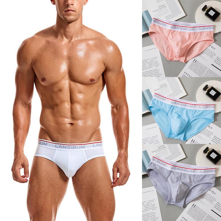 all in one place בגדי גברים New Men ’s Briefs Cotton Breathable Underwear Large Elasticity Underwear Male U Convex Comfortable Letters Male Sexy Panties