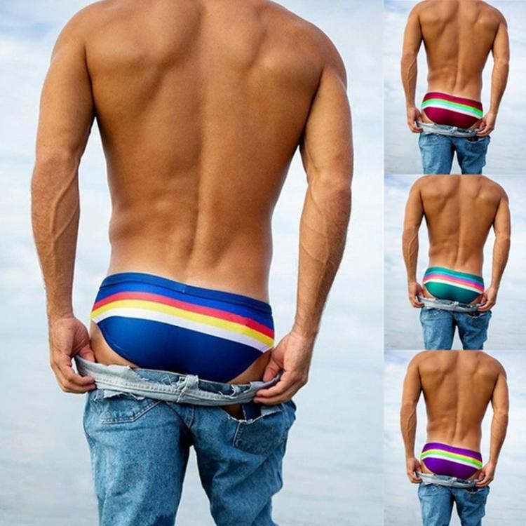all in one place בגדי גברים Mens Triangular Swimwear Low Rise Sexy Pouch Male Swimming Briefs Stripe Swimsuit Man Surf Swim Trunks Beach Shorts