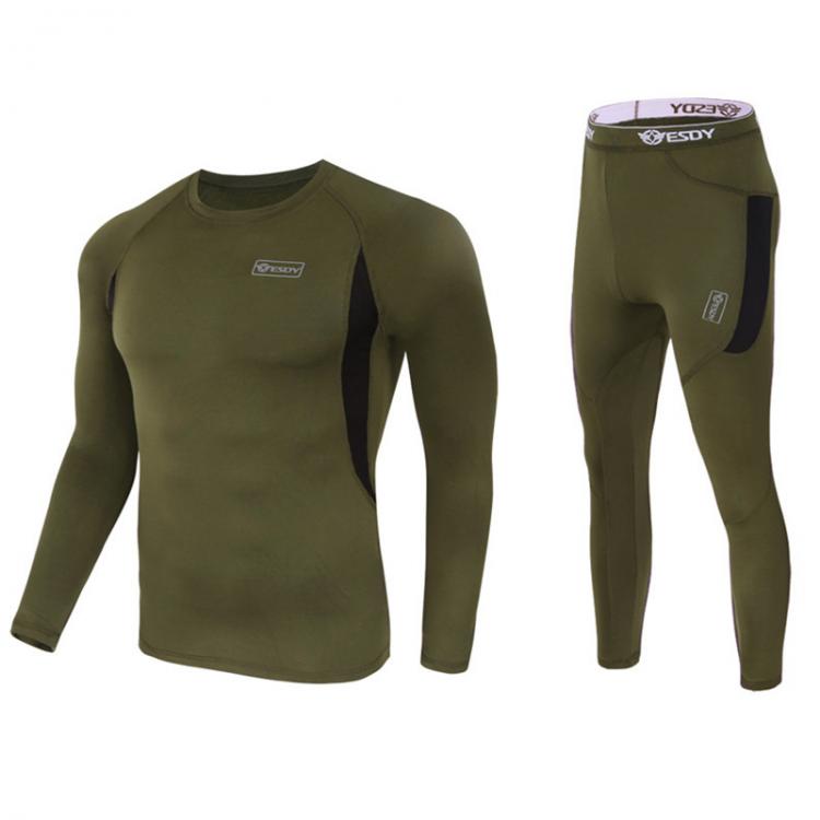 all in one place בגדי גברים Winter High Quality New Thermal Underwear Men's Home Underwear Set wool Breathable Comfortable Fast Drying Thermal Underwear
