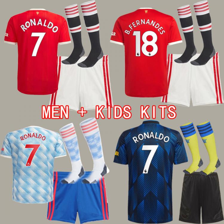 all in one place בגדי גברים 21 22 MANCHESTER CHILD SHIRT 2021 2022 UNITED CAVANI UTD VAN DE BEEK B. FERNANDES RASHFORD C,RONALDO BOYS SHIRT IN STOCK